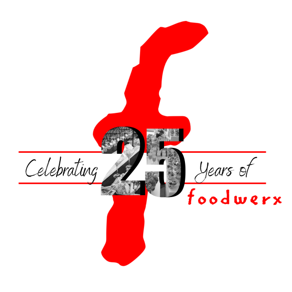 25 years of foodwerx logo